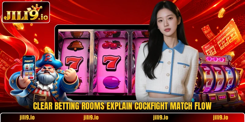 Clear betting rooms explain cockfight match flow