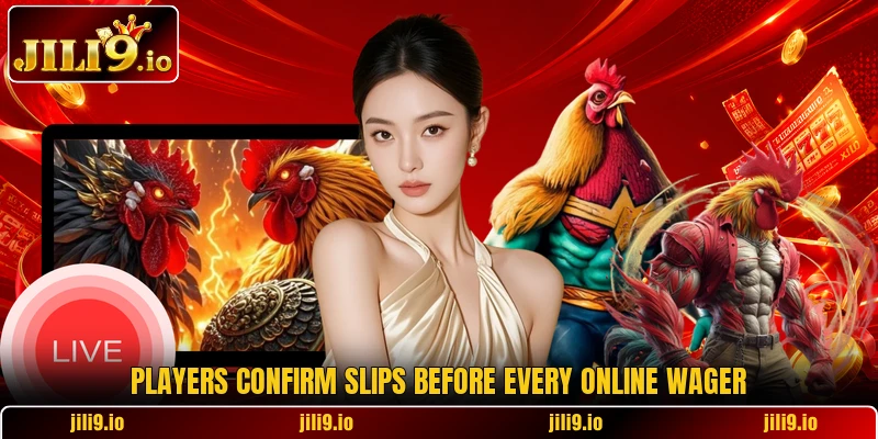 Players confirm slips before every online wager