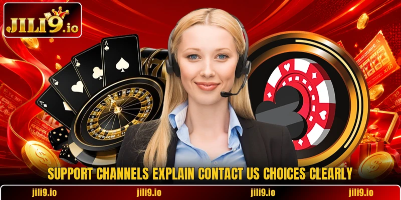 Support channels explain contact us choices clearly Support channels explain contact us choices clearly